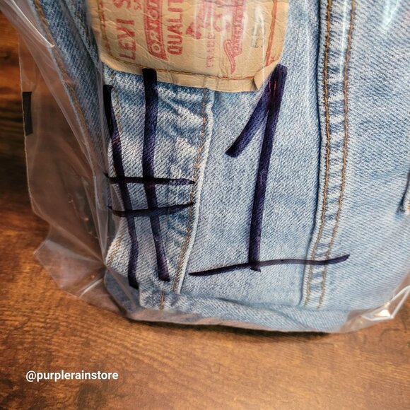 Vtg Levi's Shorts 36 Relaxed Fit 550 Jhorts Medium Light Wash Cotton Denim Y2K - Picture 10 of 10